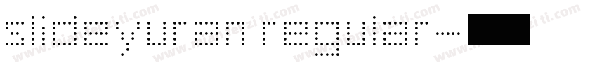 slideyuran regular字体转换